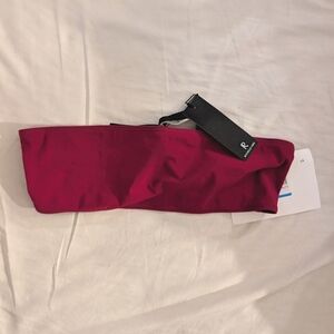 ROCHELLE SARA The Jessica Bandeau Bikini Top In Burgundy Size 2 (Small)